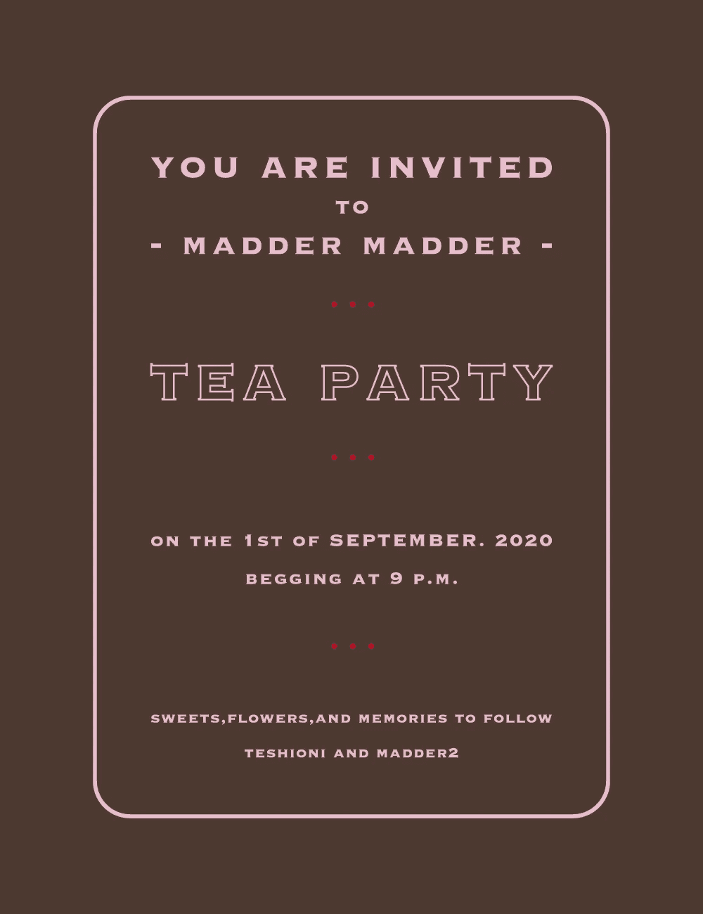 September 2020 | madder madder